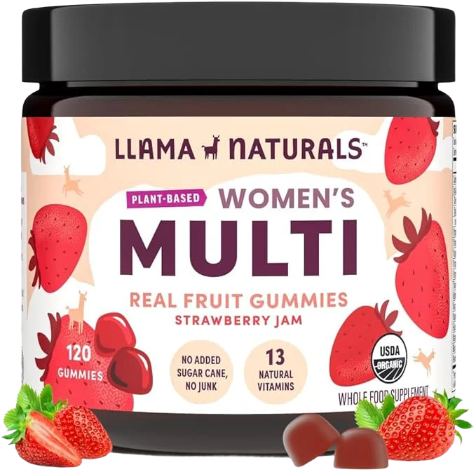 Llama Naturals Womens Multivitamin Gummies, Strawberry (120 ct)