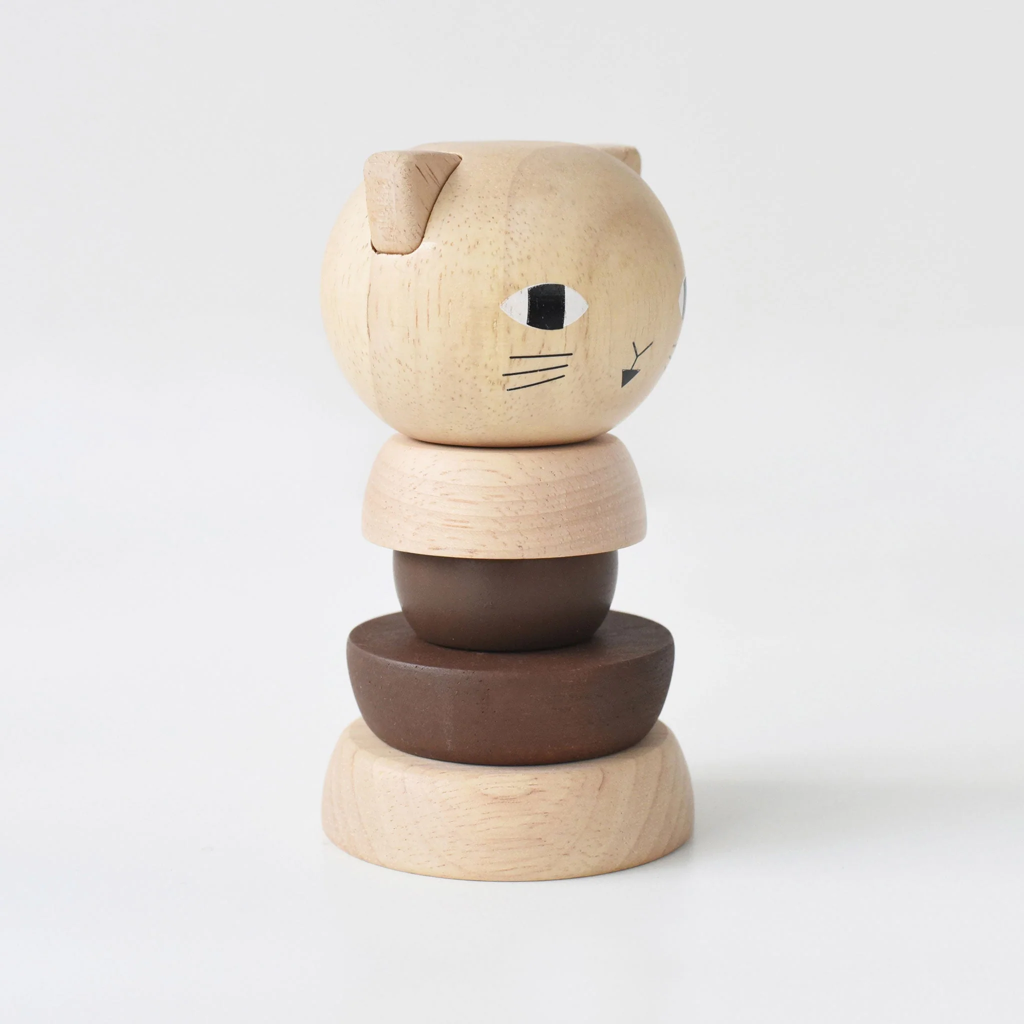 Wee Gallery Wood Stacker - Cat - Image 2