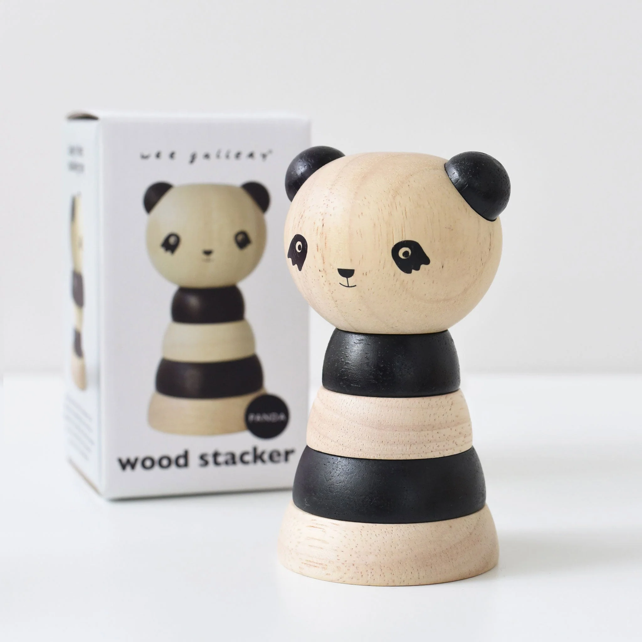 Wee Gallery Wood Stacker - Panda - Image 10
