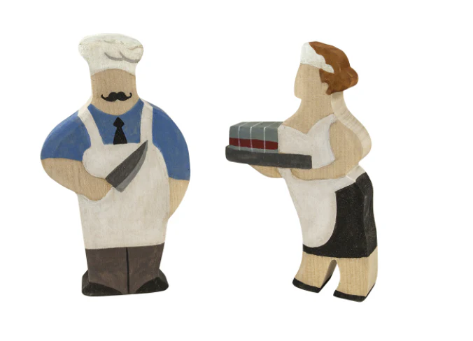 PoppyBabyCo Wooden Figurines Toys Professionals set of 23 - Image 4