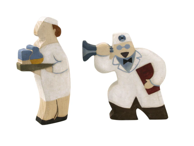 PoppyBabyCo Wooden Figurines Toys Professionals set of 23 - Image 8