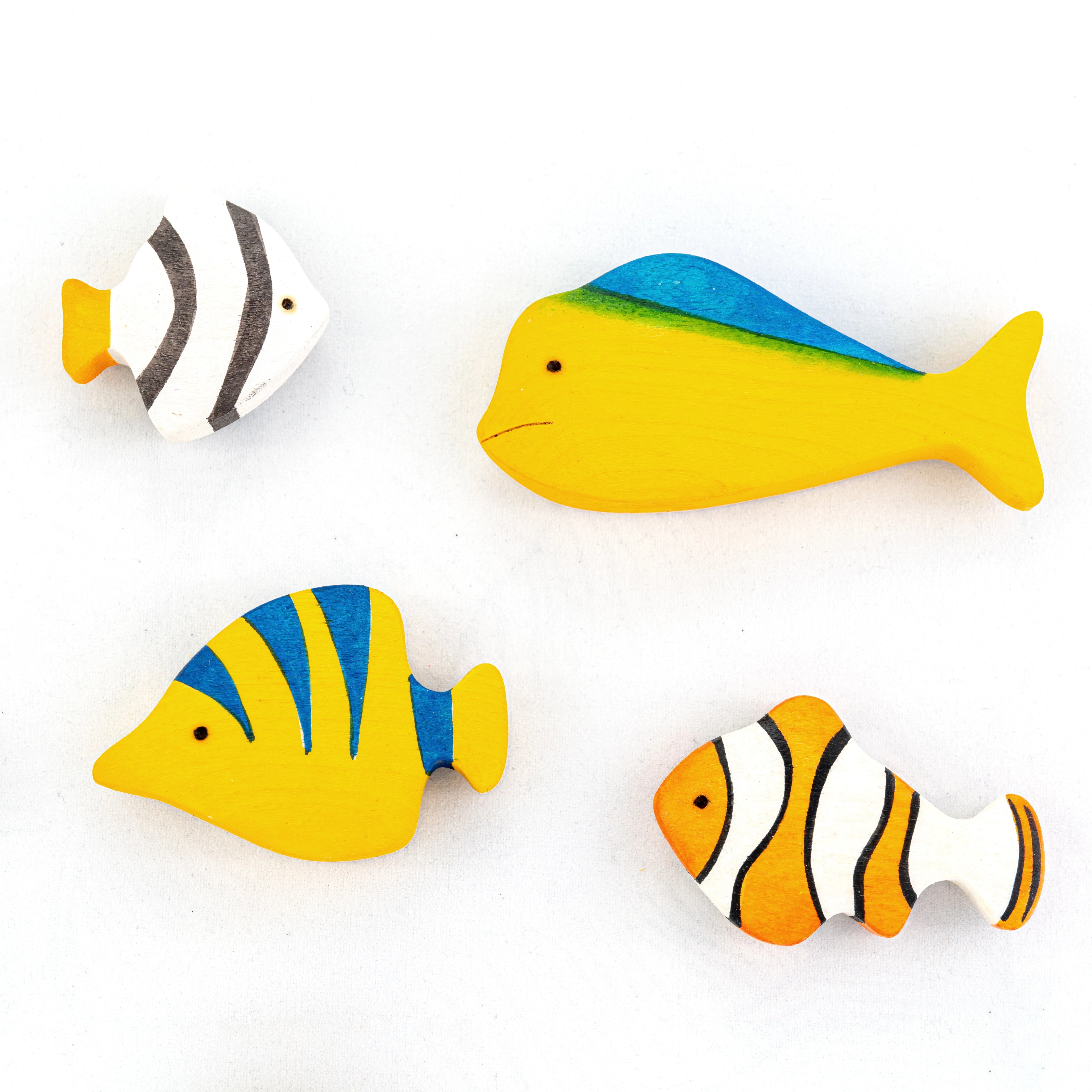 PoppyBabyCo Wooden Fish figurines toys- 11 pieces - Image 3