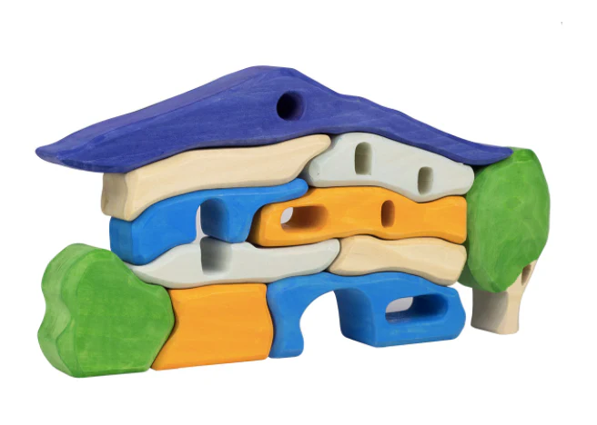 PoppyBabyCo Wooden puzzle house "Summer House"