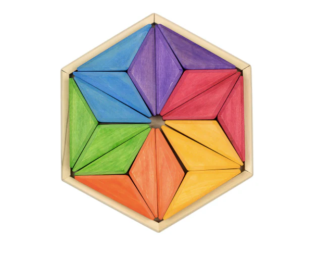 PoppyBabyCo Wooden Rainbow puzzle Goethe Star