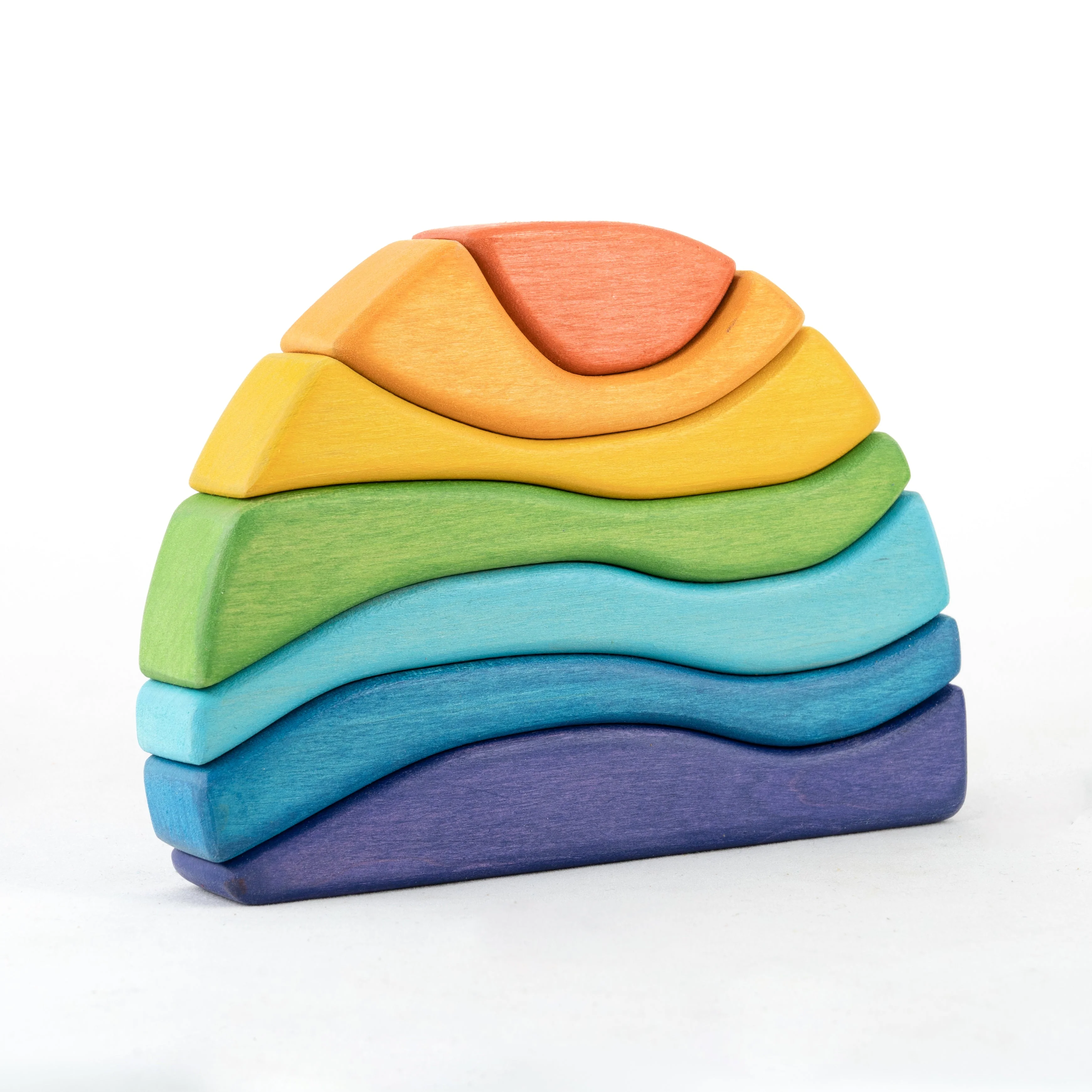 PoppyBabyCo Wooden Rainbow Stacker for toddlers - Image 3