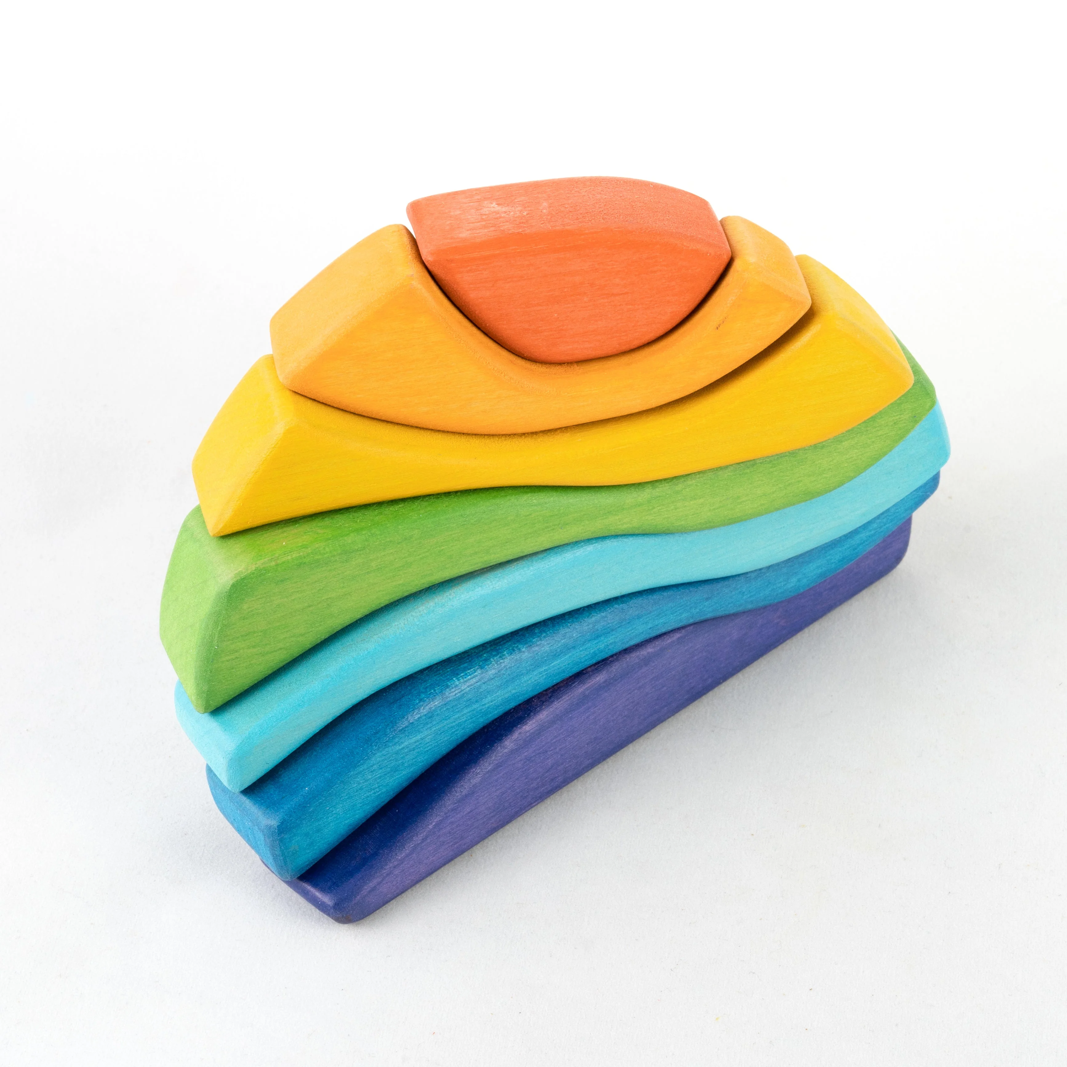 PoppyBabyCo Wooden Rainbow Stacker for toddlers - Image 5