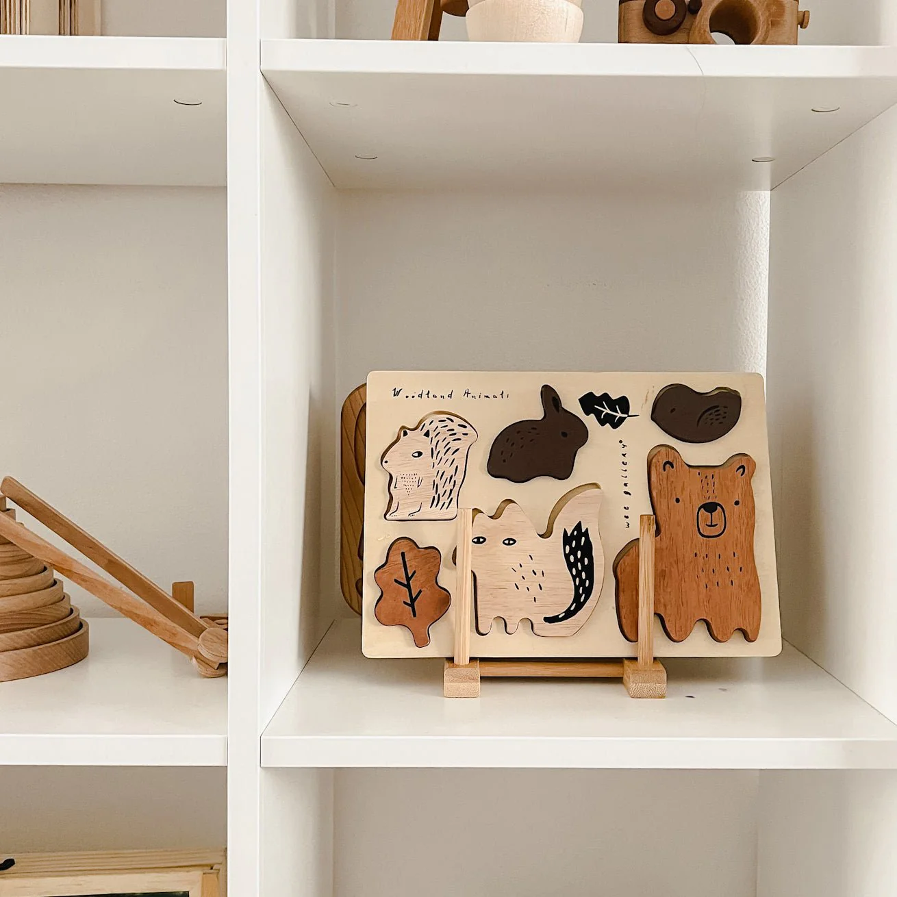 Wee Gallery Wooden Tray Puzzle - Woodland Animals - Image 7