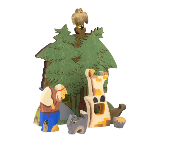 PoppyBabyCo Wooden Witch (Baba Yaga) in the House - Image 2