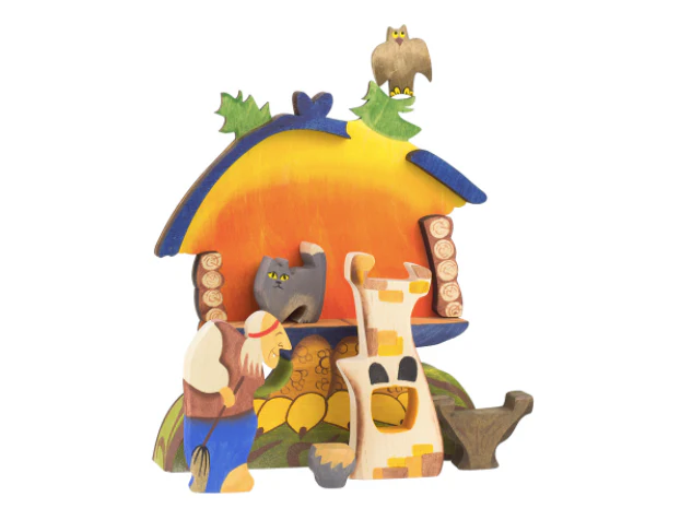 PoppyBabyCo Wooden Witch (Baba Yaga) in the House - Image 4