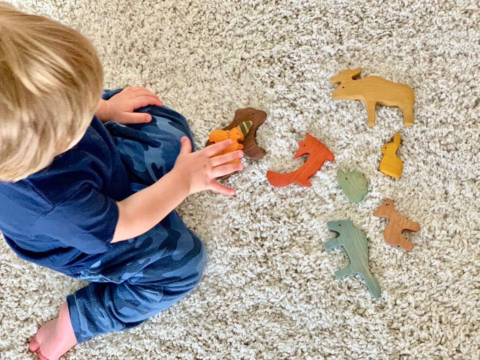 PoppyBabyCo Wooden Woodland Animals set of 9 - Image 13