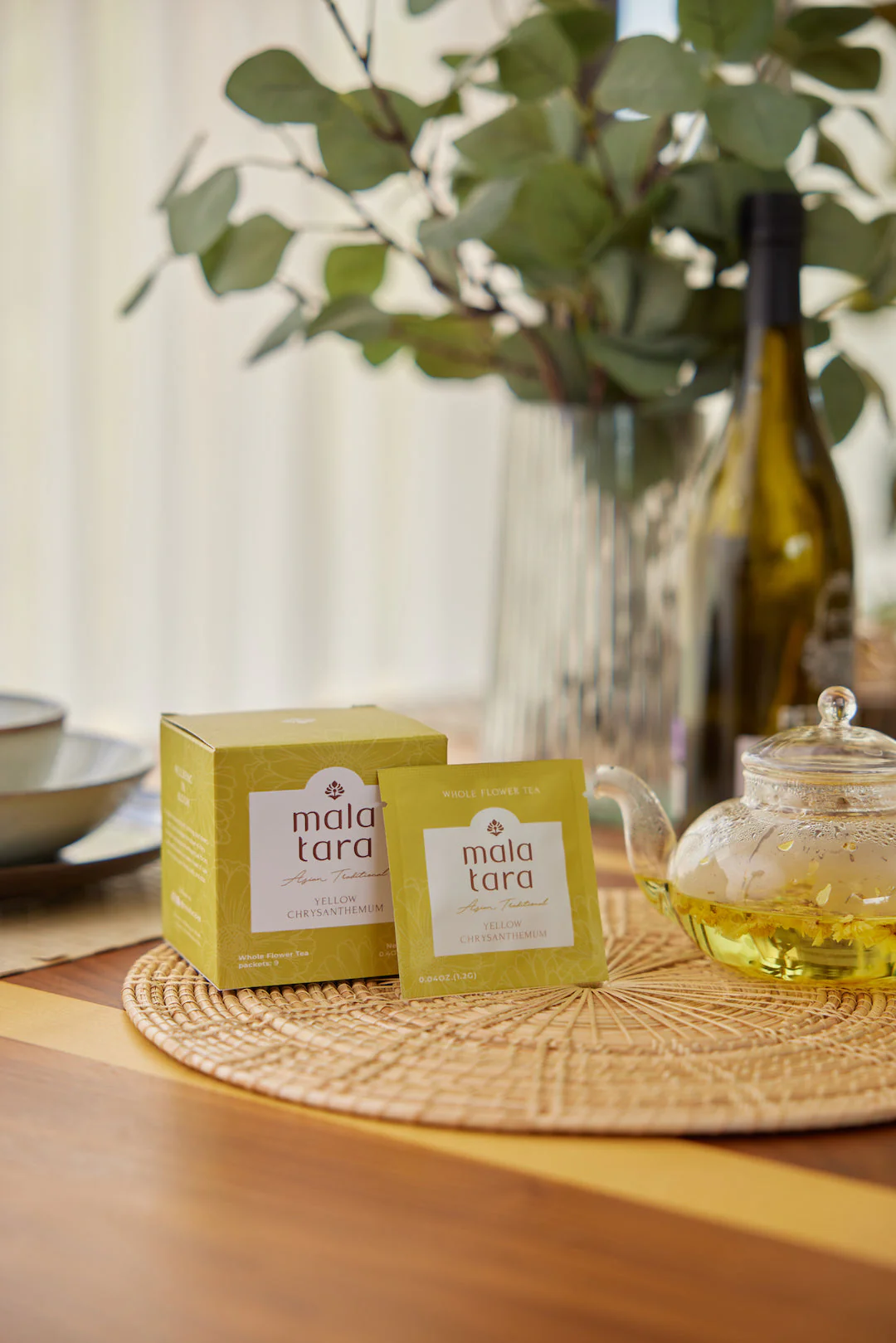 Mala Tara Yellow Chrysanthemum Whole Flower Tea Box - Image 3
