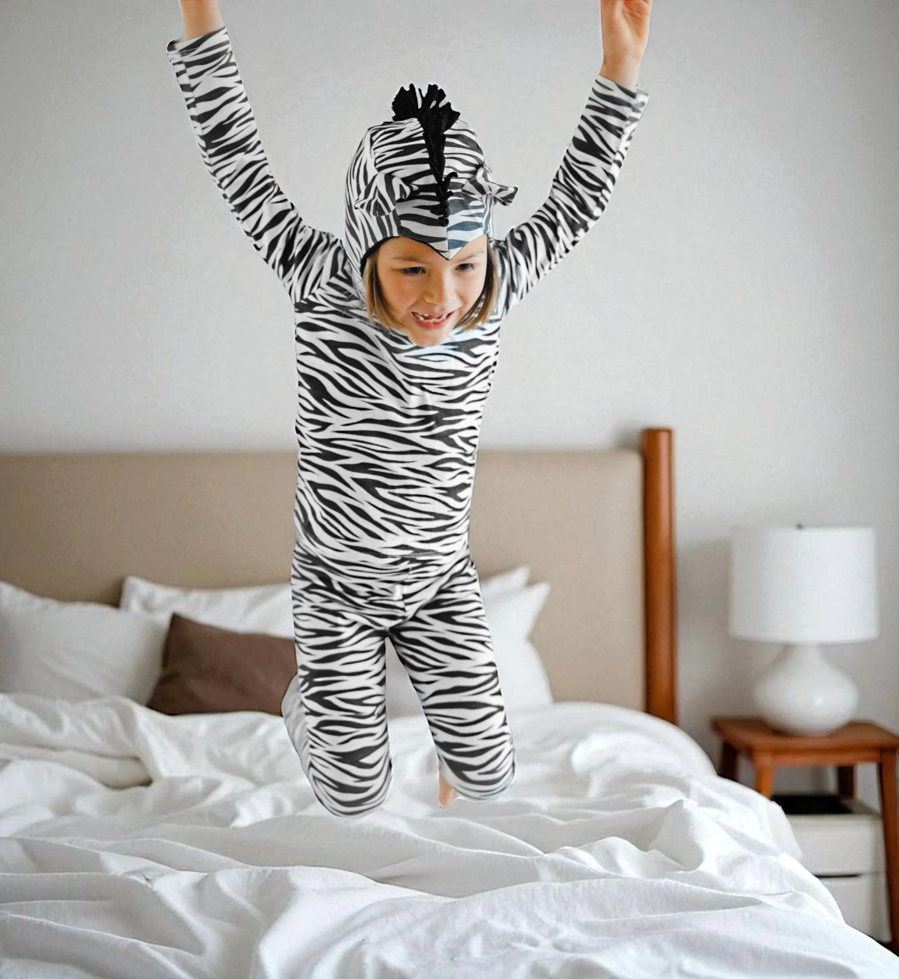 Band of the Wild Zebra Pajama Costume - Image 3